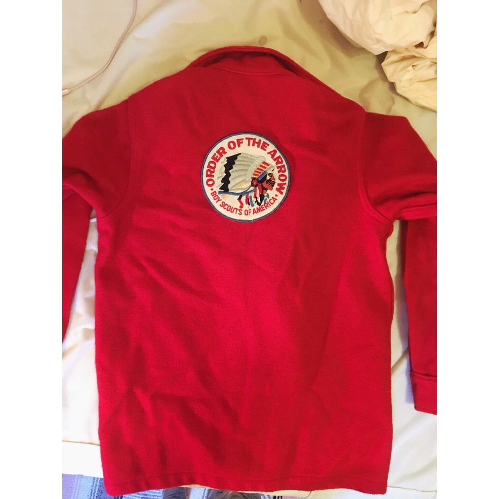 Vintage red wool Boy Scouts of America jacket